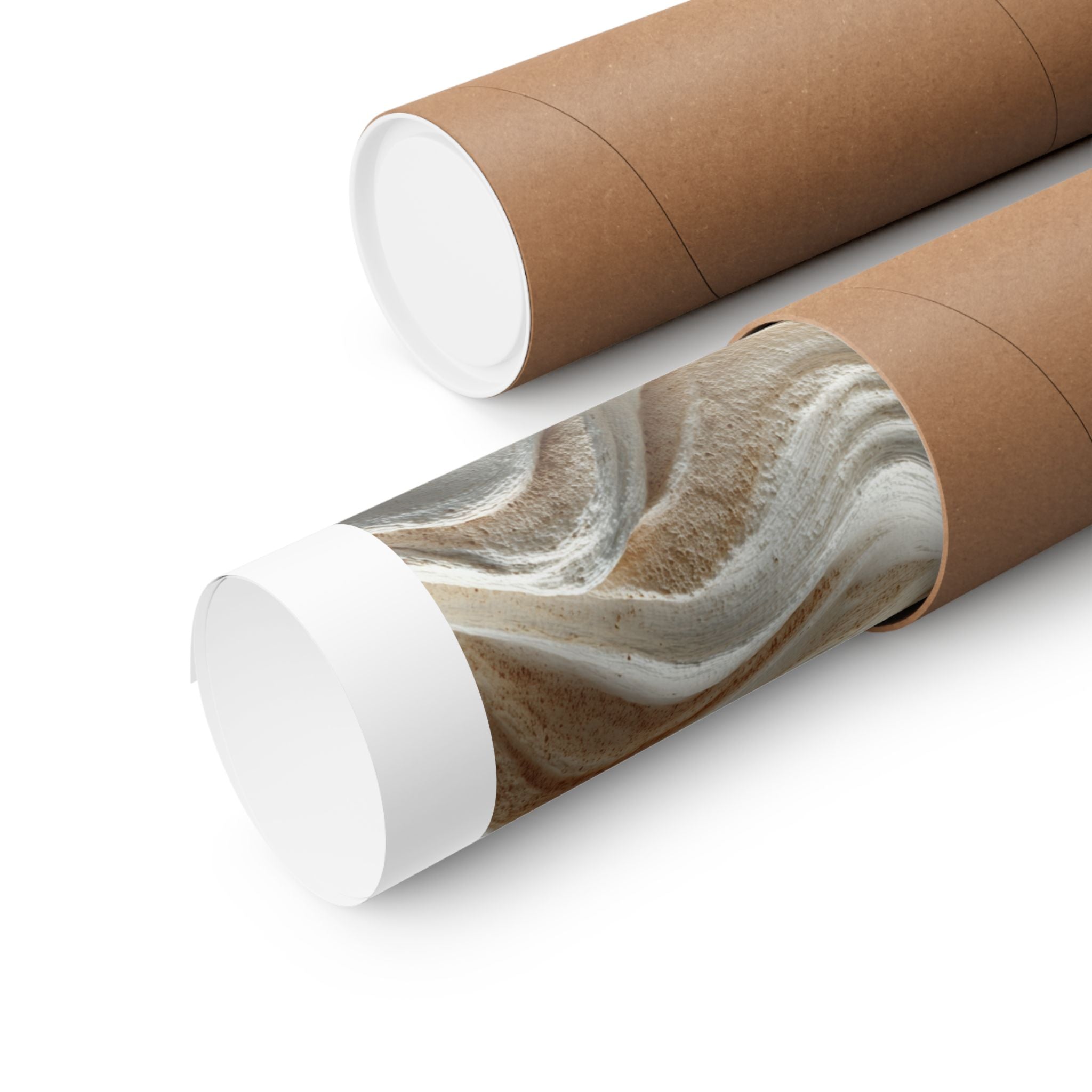 Flowing Dune Abstract Wall Art | Neutral Organic Modern Poster | Wabi-Sabi Textured Print