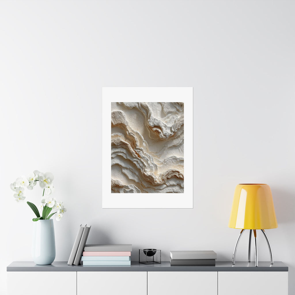 Terra Layered Abstract Wall Art | Textured Earth Tone Poster | Neutral Organic Modern Print