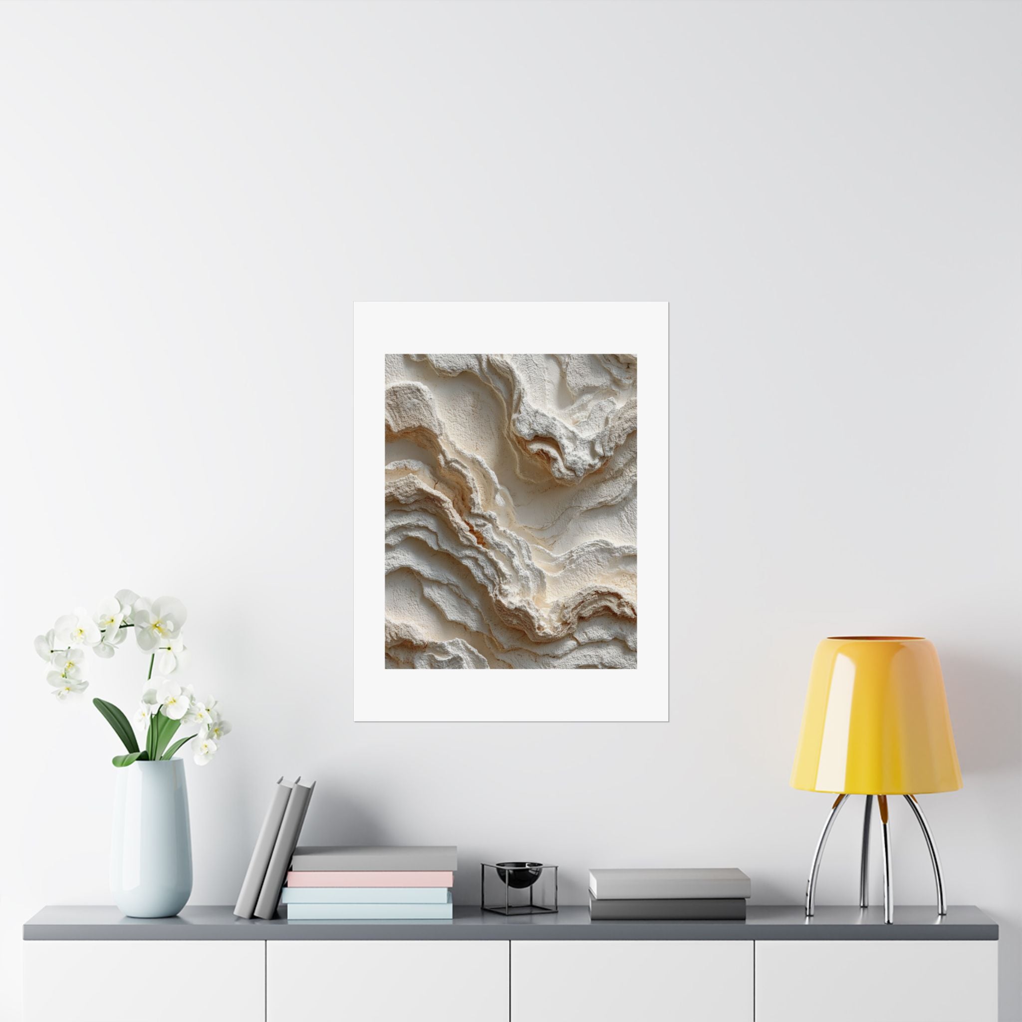 Terra Layered Abstract Wall Art | Textured Earth Tone Poster | Neutral Organic Modern Print