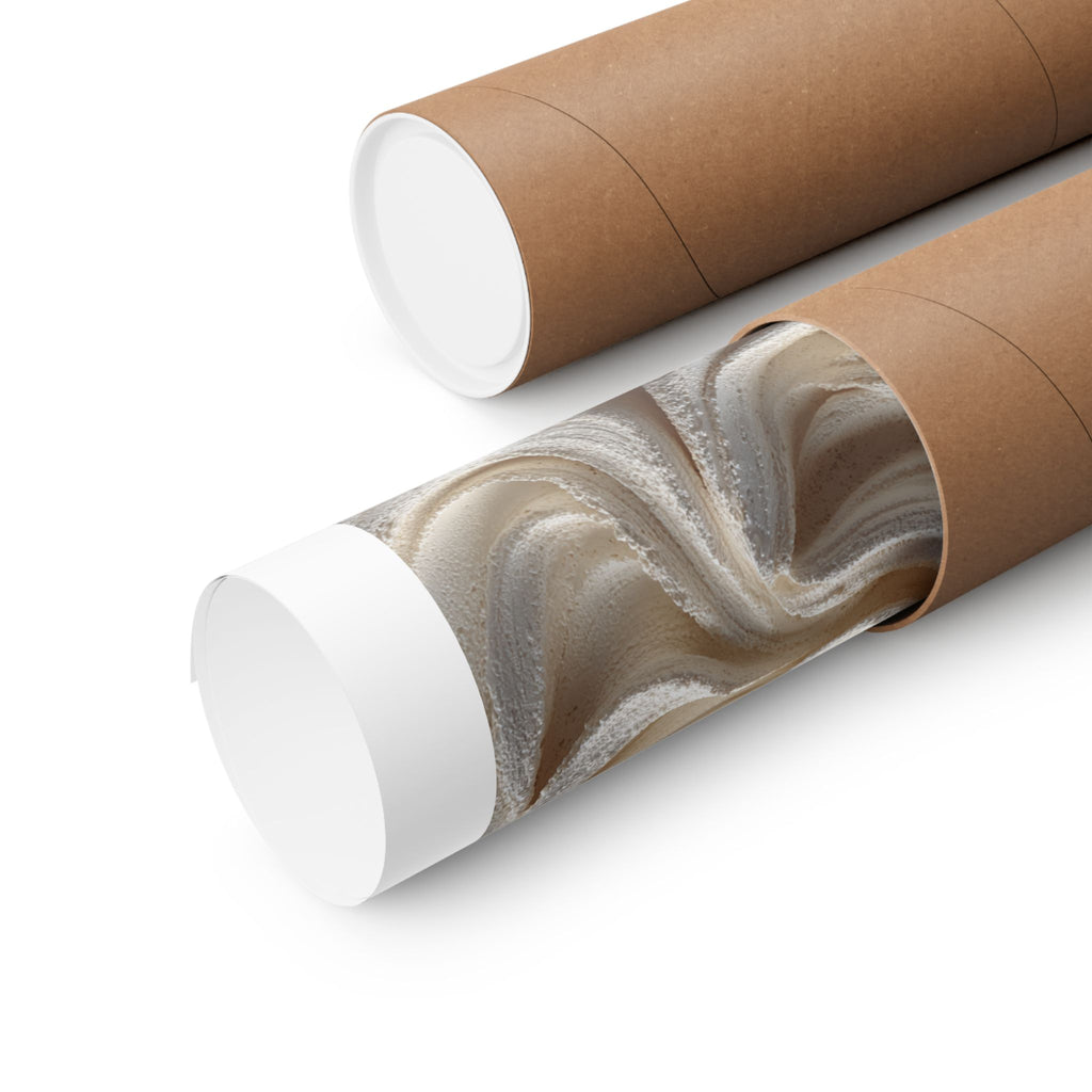 Soft Current Abstract Wall Art | Cream Organic Flow Poster | Wabi-Sabi Textured Print