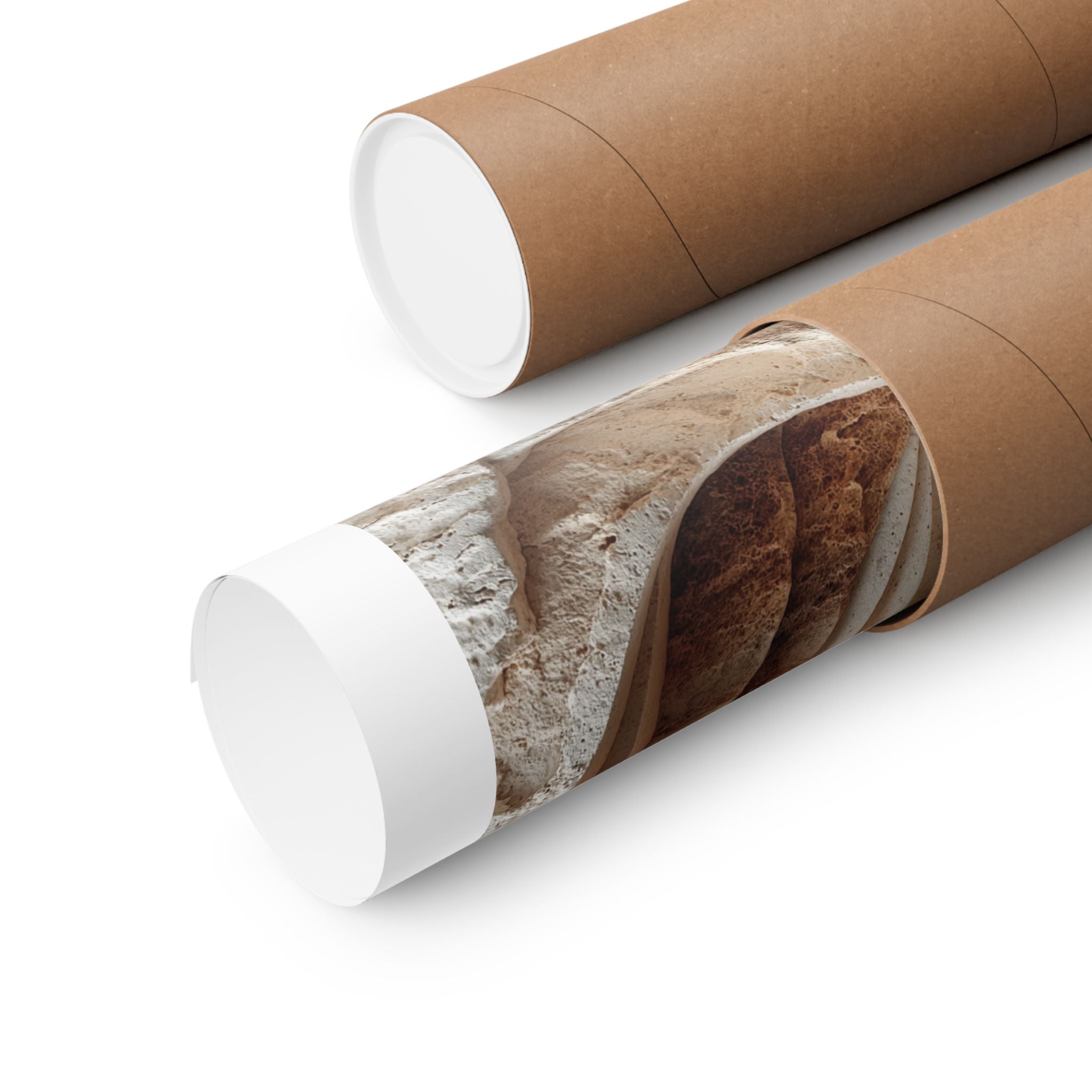 Layered Limestone Abstract Wall Art | Neutral Wabi-Sabi Poster | Sculptural Stone Print