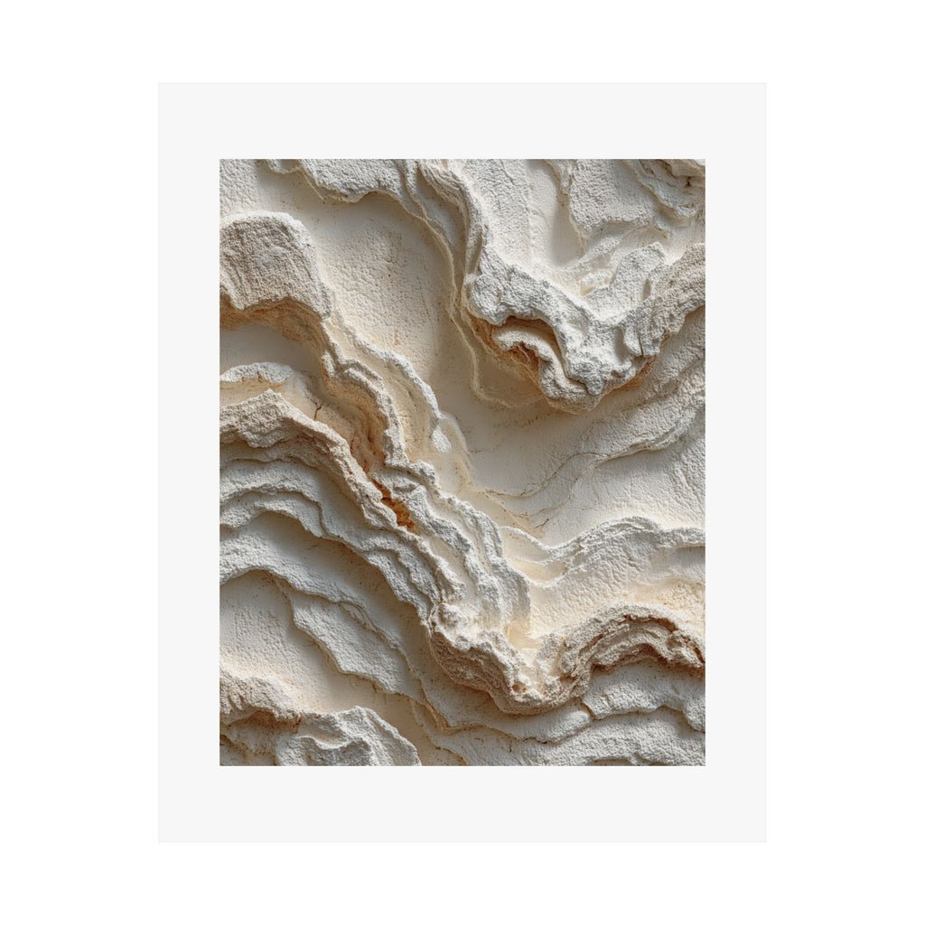 Terra Layered Abstract Wall Art | Textured Earth Tone Poster | Neutral Organic Modern Print