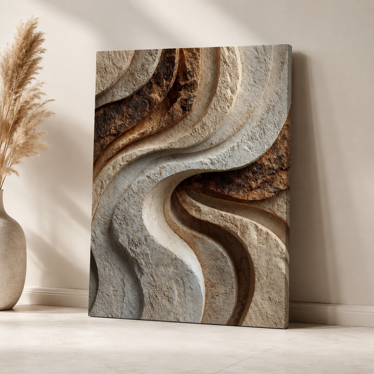 Formation Textured Canvas Wall Art