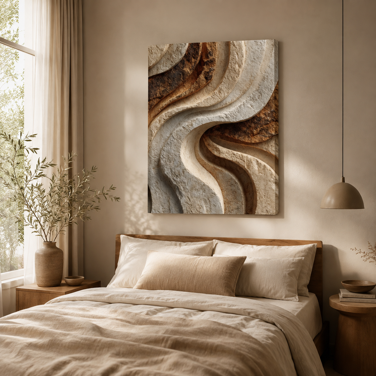 Formation Textured Canvas Wall Art