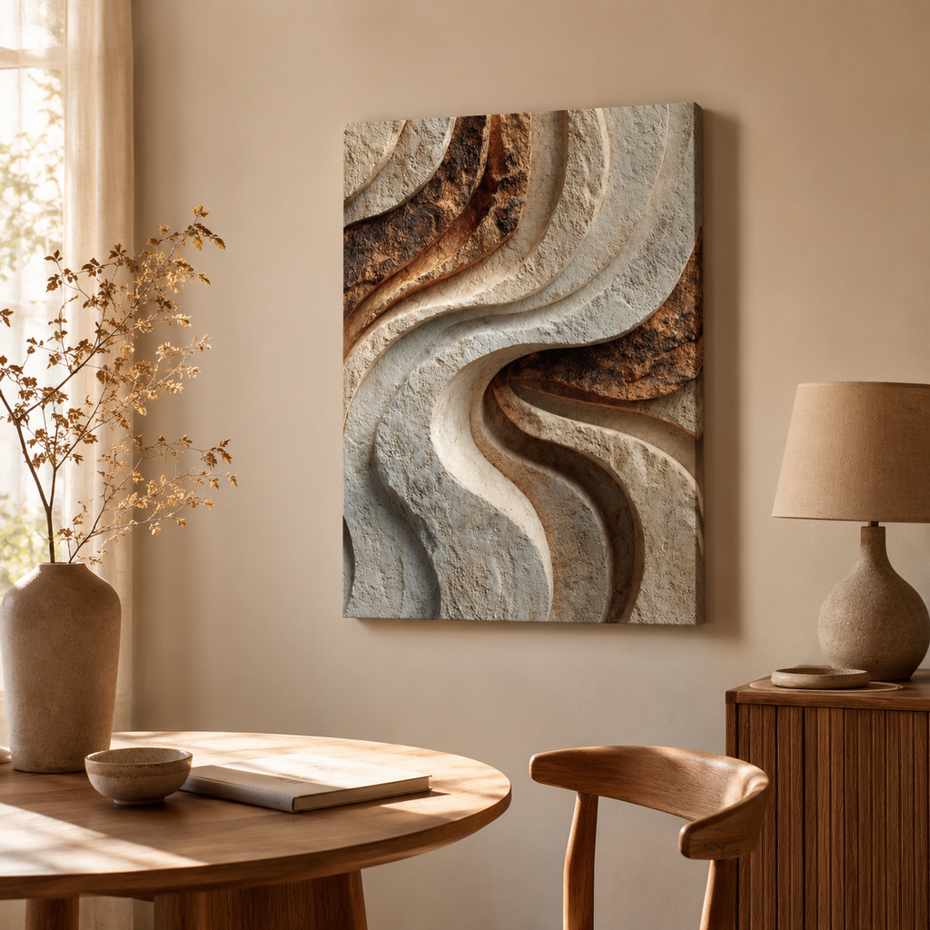 Formation Textured Canvas Wall Art