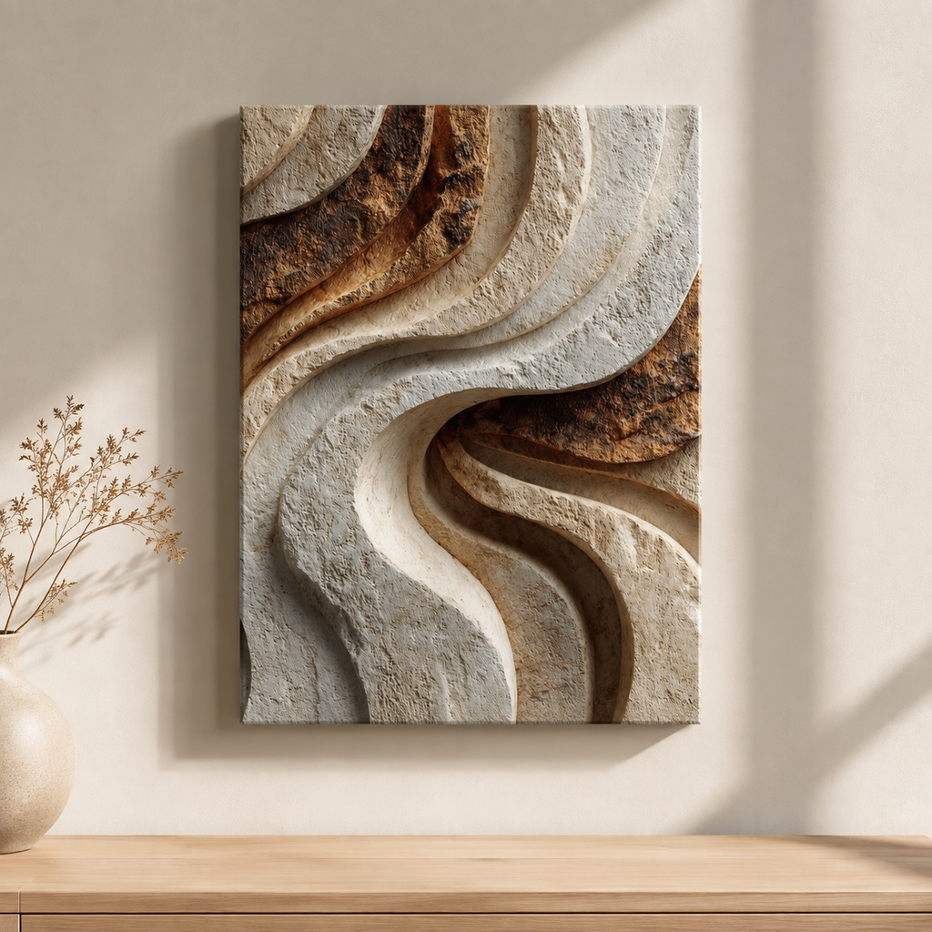 Formation Textured Canvas Wall Art
