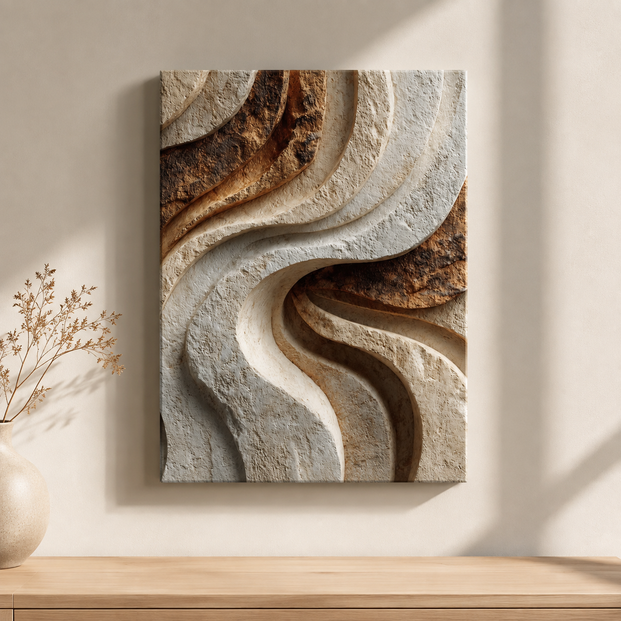 Formation Textured Canvas Wall Art