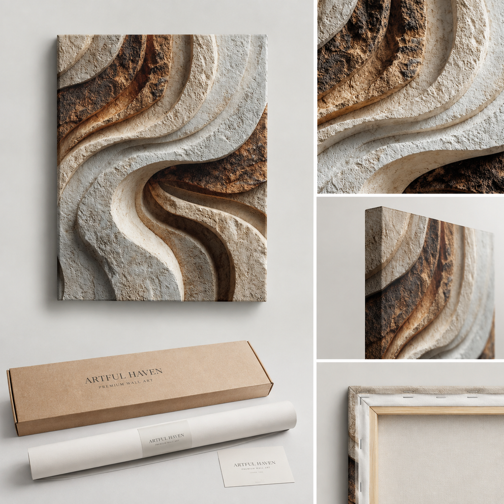 Formation Textured Canvas Wall Art
